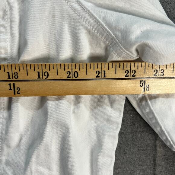 Laurie Felt Wave Denim Jacket with Embroidery White Size Large - Picture 9 of 15